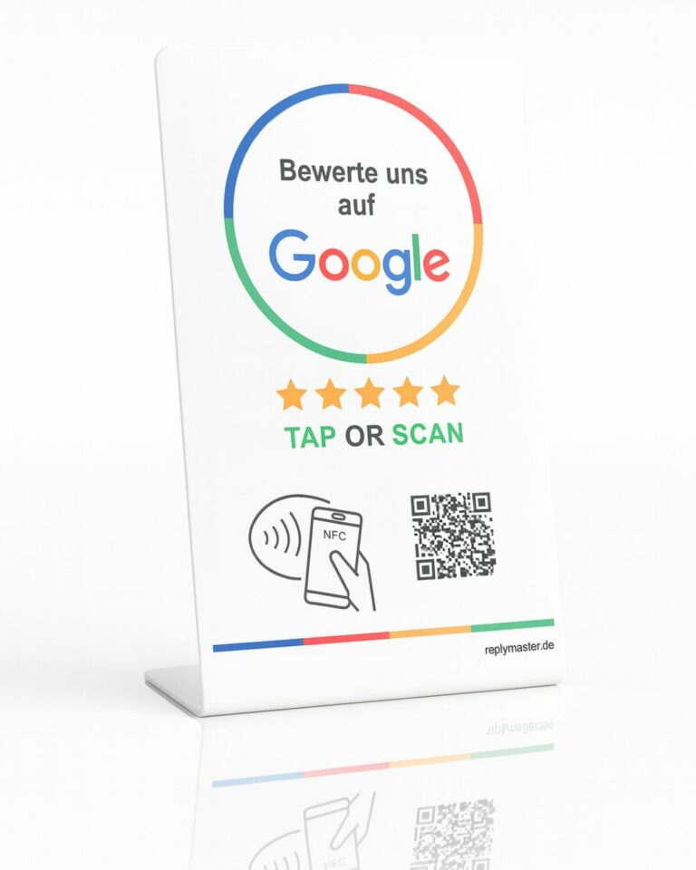 Google Bewertung Aufsteller mit NFC (2)