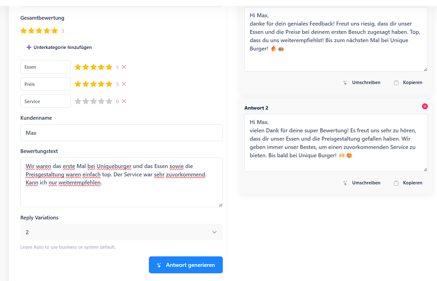 Antwortgenerator by replymaster