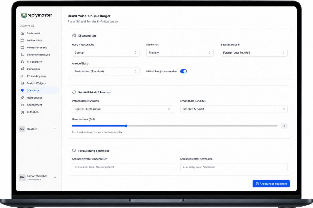 replymaster AI Brand Voice